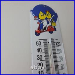 Vintage Esso Gasoline Sign Service Pump Ad Sign on Porcelain Thermometer Vintage Esso Gasoline Sign Service Pump Ad Sign on Porcelain Thermometer