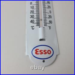 Vintage Esso Gasoline Sign Service Pump Ad Sign on Porcelain Thermometer Vintage Esso Gasoline Sign Service Pump Ad Sign on Porcelain Thermometer