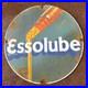 Vintage Esso Lube Green Us Gasoline Oil Gas Pump Enamel Porcelain Sign