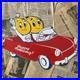 Vintage Esso Oil Drop Boy & Girl Car 20x14 Inches Porcelain Enamel Sign