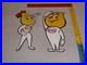 Vintage Esso Oil Drop Boy & Girl Pair 12 Metal Gasoline Oil Advertising Sign 2