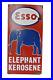 Vintage Esso Oil Porcelain Enamel Sign Board Elephant Kerosene Advertising Coll