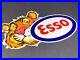 Vintage Esso Tiger Gasoline Die-cut Metal Advertising 12 Gas & Oil Display Sign