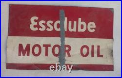 Vintage Essolube Motor Oil Sign Am 4-48