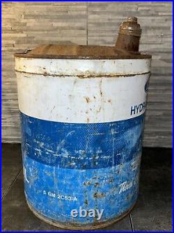 Vintage FORD Tractor Hydraulic Oil 5 Gallon Can EMPTY Made In USA Collectible