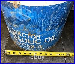 Vintage FORD Tractor Hydraulic Oil 5 Gallon Can EMPTY Made In USA Collectible