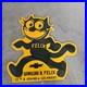 Vintage Felix Winslow B Felix Us Gasoline Oil Gas Pump Enamel Porcelain Sign