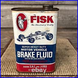 Vintage Fisk Tire Advertising Brake Fluid