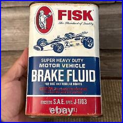 Vintage Fisk Tire Advertising Brake Fluid