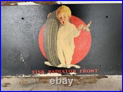 Vintage Fisk Tire Sign Radiator Cover Some Minor Wear. SHIPS FREE IN THE USA Vintage Fisk Tire Sign Radiator Cover Some Minor Wear. SHIPS FREE IN THE USA