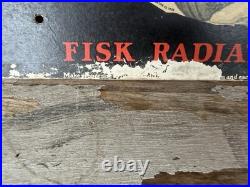 Vintage Fisk Tire Sign Radiator Cover Some Minor Wear. SHIPS FREE IN THE USA