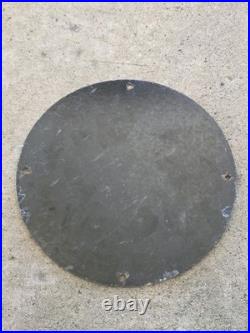 Vintage Fisk Tires Lube Porcelain Sign Sales Dealer Service Station Pump Plate 1