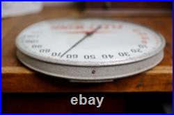 Vintage Fleet Wing Motor Oil Glass Thermometer Advertising Sign Gasoline round Vintage Fleet Wing Motor Oil Glass Thermometer Advertising Sign Gasoline round
