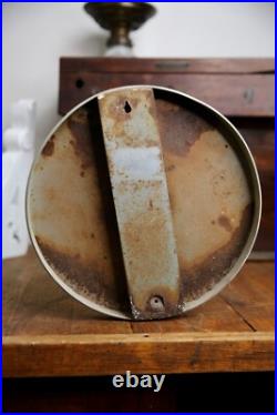 Vintage Fleet Wing Motor Oil Glass Thermometer Advertising Sign Gasoline round Vintage Fleet Wing Motor Oil Glass Thermometer Advertising Sign Gasoline round