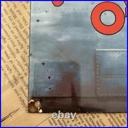 Vintage Flying A Gasoline Oil Pump Station 8x12 Inches Porcelain Enamel Sign