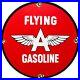 Vintage Flying A Gasoline Porcelain Sign Motor Oil Gas Station Pump Plate Servie