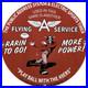 Vintage Flying A Gasoline Porcelain Sign Oil Gas Station San Francisco 49ers