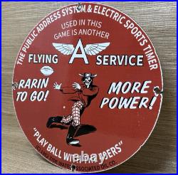 Vintage Flying A Gasoline Porcelain Sign Oil Gas Station San Francisco 49ers Vintage Flying A Gasoline Porcelain Sign Oil Gas Station San Francisco 49ers