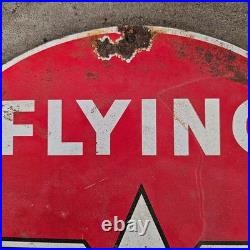 Vintage Flying A Super Extra Old Us Gasoline Oil Gas Pump Enamel Porcelain Sign