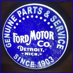 Vintage Ford 30 Backlit LED Lighted Sign