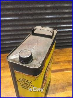 Vintage Ford Anti-Freeze One Gallon Flat Can Rare Oil Can Gas 1-gallon Gal 2 Wow