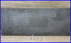 Vintage Ford Motors Porcelain Sign Gas Station Pump Plate Dealership Chevrolet