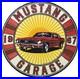 Vintage Ford Mustang Porcelain Sign Gas Automobile Service Motor Co Tucks Dealer