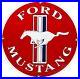 Vintage Ford Mustang Porcelain Sign Gas Automobile Service Motor Co Tucks Dealer