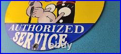 Vintage Ford Sign Porcelain Automobiles Sign Popeye Authorized Gas Pump Sign