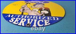 Vintage Ford Sign Porcelain Automobiles Sign Popeye Authorized Gas Pump Sign