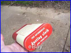 Vintage Ford automobiles Accessory tin can oil cloth auto parts mustang mercury