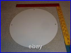 Vintage Frontier Gasoline Wainoco Oil Cowboy+ Horse 11 3/4 Porcelain Metal Sign