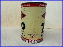 Vintage Full Nos Diamond 760 1-quart Motor Oil Can 30¢ Pricer Outstanding