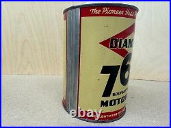 Vintage Full Nos Diamond 760 1-quart Motor Oil Can 30¢ Pricer Outstanding