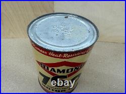 Vintage Full Nos Diamond 760 1-quart Motor Oil Can 30¢ Pricer Outstanding