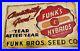 Vintage Funks Hybrids Embossed Metal Sign Feed Seed Farm Agriculture Gas Oil