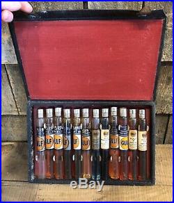 Vintage GULF Gas Service Station Motor Oil Gas Salesman Sample Kit Testers Case