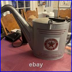 Vintage Galvanized Restored Watering Can Texaco Oil Gas Advertising Vintage Galvanized Restored Watering Can Texaco Oil Gas Advertising