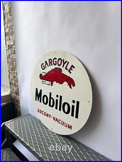 Vintage Gargoyle Mobiloil Sign Socony Vacuum Oil 19.7 (50cm) Vintage Gargoyle Mobiloil Sign Socony Vacuum Oil 19.7 (50cm)