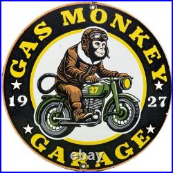 Vintage Gas Monkey Garage Sign General Motorcycle Dealership Gas Oil Ford