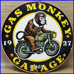 Vintage Gas Monkey Garage Sign General Motorcycle Dealership Gas Oil Ford