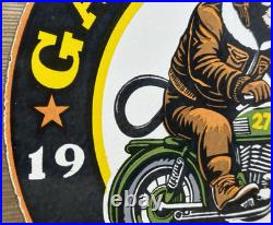 Vintage Gas Monkey Garage Sign General Motorcycle Dealership Gas Oil Ford