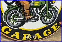 Vintage Gas Monkey Garage Sign General Motorcycle Dealership Gas Oil Ford