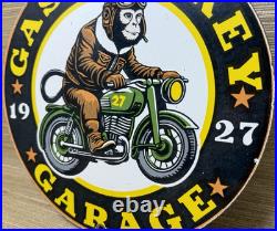 Vintage Gas Monkey Garage Sign General Motorcycle Dealership Gas Oil Ford