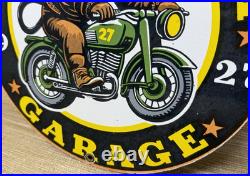 Vintage Gas Monkey Garage Sign General Motorcycle Dealership Gas Oil Ford