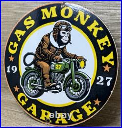 Vintage Gas Monkey Garage Sign General Motorcycle Dealership Gas Oil Ford