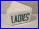 Vintage Gas Service Station Glass Sconce Ladies Restroom Sign