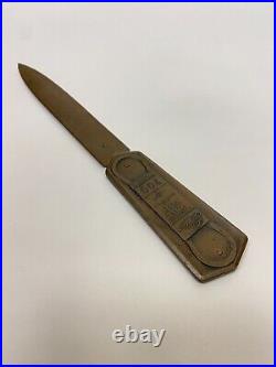 Vintage Gates Rubber Co Vulco V-Belt Advertising Gas & Oil Letter Opener