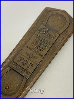 Vintage Gates Rubber Co Vulco V-Belt Advertising Gas & Oil Letter Opener