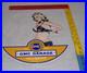 Vintage General Motors Truck Trailer Service Garage? Woman Metal Gasoline Sign